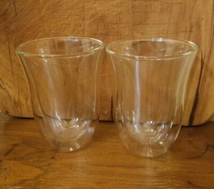 COFFEE MUGS SET OF 2 WALL GLASSES by SWEESE - Picture 1 of 6