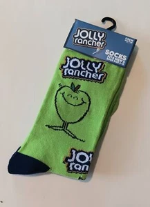 Jolly Rancher Apple Candy lizenzierte Crew-Socken lustig HERREN GRÖSSE 6-12 NEU - Bild 1 von 1