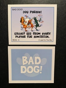 Monopoly Beagle BAD DOG CARD  Dog Parade ! GAME REPLACEMENT PIECE - Picture 1 of 2