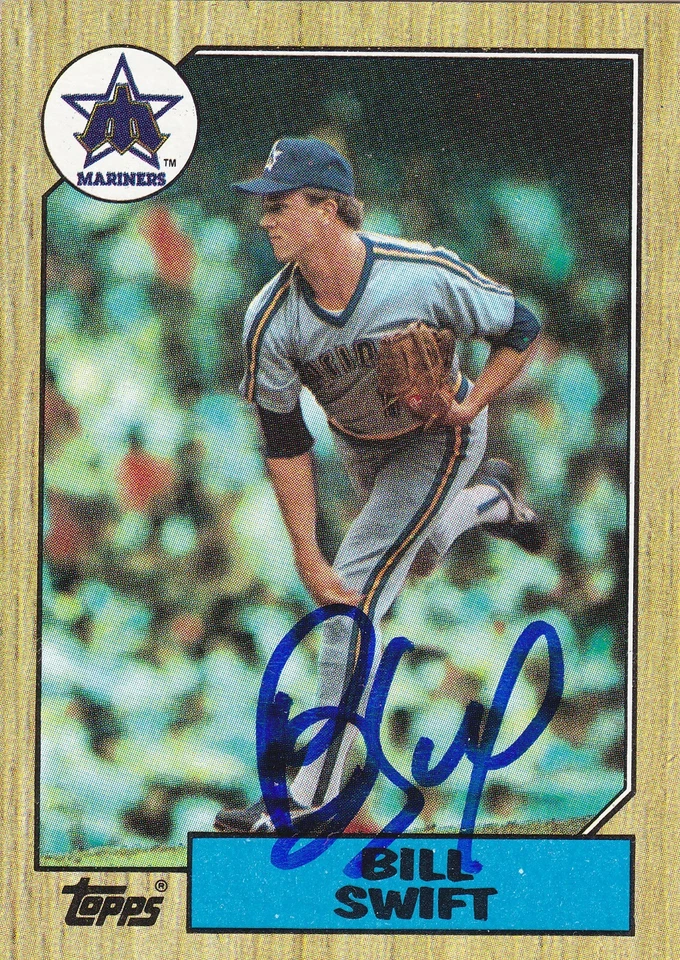 TARJETA FIRMADA POR Bill Swift Seattle Mariners gigantes de san francisco colorado rockies Foto 1 de 1
