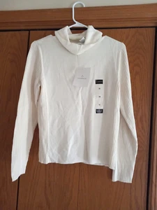 Liz Claiborne Ivory Top Langarm Damen Gr. M Rollkragen NEU - Bild 1 von 4
