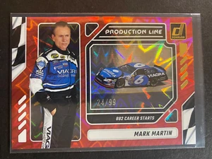 Mark Martin - 2024 NASCAR "Red Production Line" Racing Card #12 Serial #24/99 - Picture 1 of 2