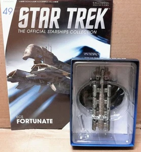 Star Trek Eaglemoss ECS Fortunate Starship & magazine #49 - Picture 1 of 3