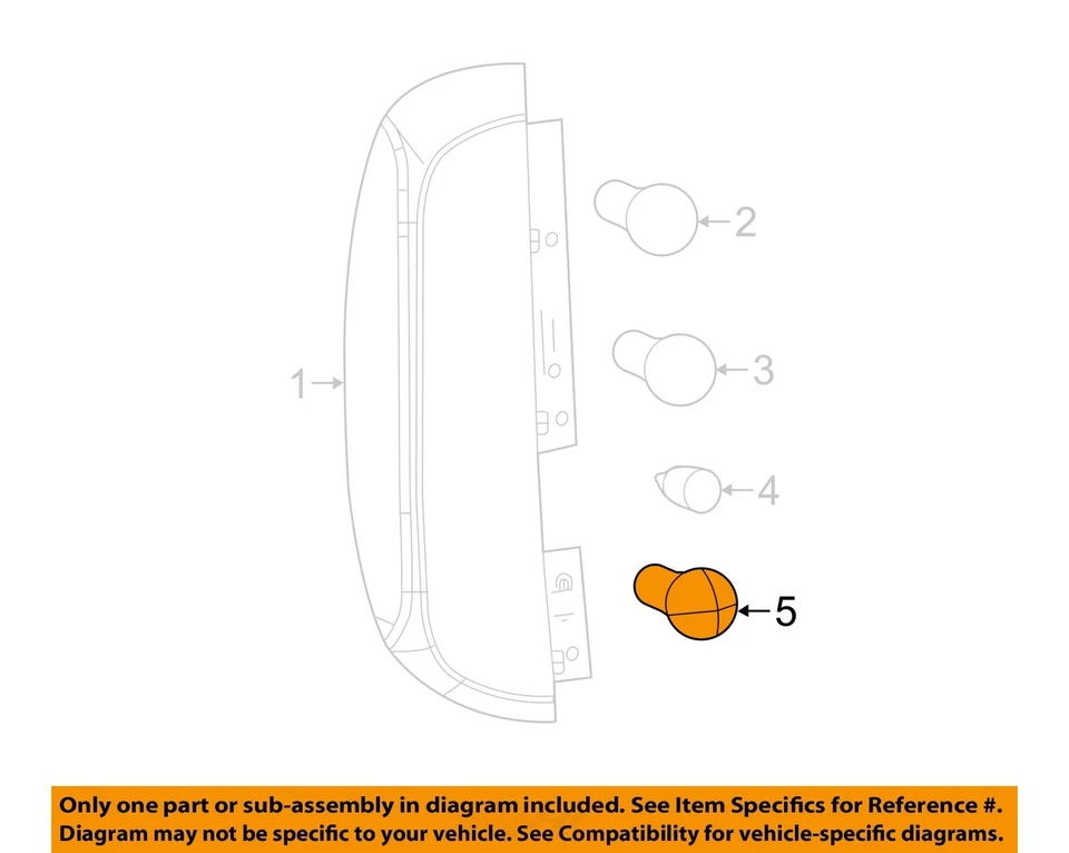 Лампа городская наружная Ram Chrysler 2015 ProMaster от оригинального производителя 68150122AA - Изображение 1 из 2
