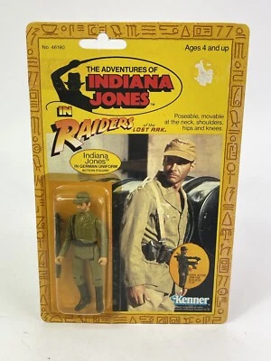Vintage Original 1982 INDIANA JONES Indy In German Mechanic  9-BACK MOC KENNER - Image 1 of 4