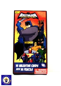 Batman The Brave And The Bold Box Of 16 Valentines & 16 Pencils DC Comics  - Picture 1 of 6