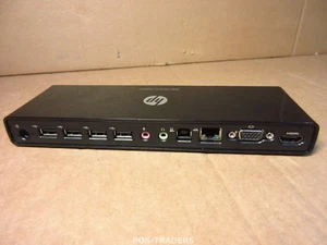 HP 681279-001 690649-001 2005PR USB 2.0 Port Replicator HDMI VGA Ethernet NO PSU - Afbeelding 1 van 2