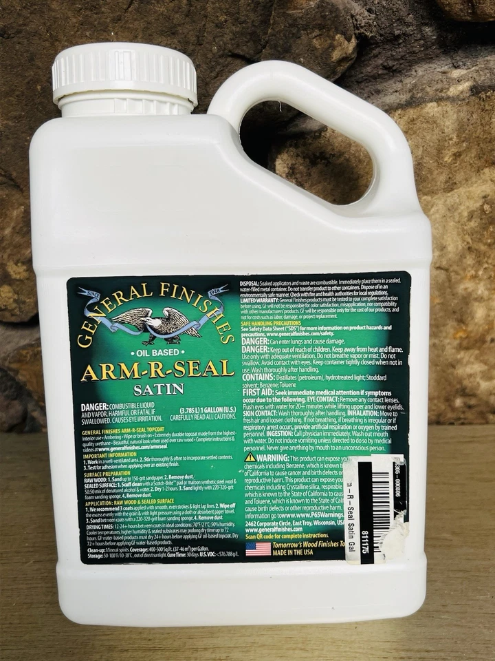 General Finishes Arm-r-seal Oil Based Topcoat 1 Gallon Satin