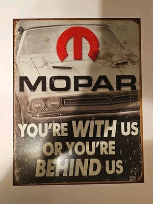 Dodge Mopar Large Tin Sign 12 1/2 X 16 Dodge Challenger - Image 1 of 4