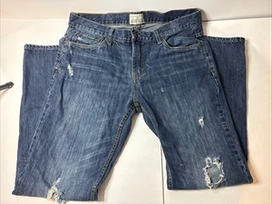 Aeropostale Mens Stretch Distressed Slim Straight Jeans Size 36/32 Blue - Picture 1 of 11