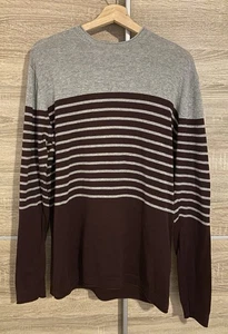 Jersey Springfield hombre talla M marrón y gris a rayas – usado - Imagen 1 de 2