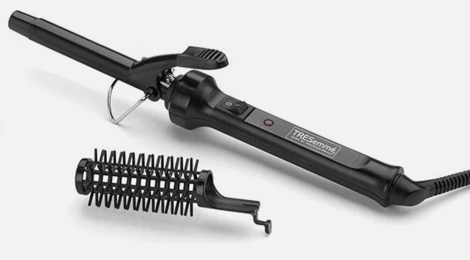 TRESemme 16mm Defined Curls Curling Tong with Brush Attachment In Black, 271TU - Image 1 of 4