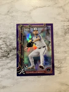 Spencer Schwellenbach - 2025 Topps Holiday - #HC199 Purple Chrome /299 - Picture 1 of 3