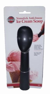 Cuchara de helado de metal anticongelante Norpro - mango de líquido descongelante nueva Foto 1 de 4
