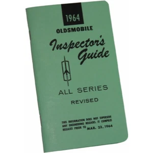 1964 Oldsmobile F-85 Cutlass 88 98 Inspectors Guide 1pc Factory OEM - Picture 1 of 9