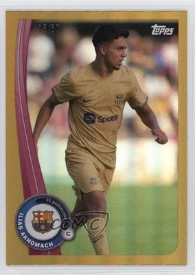 2022-23 Topps FC Barcelona Fan Set Gold /50 Ilias Akhomach #BA-16 - Image 1 of 2