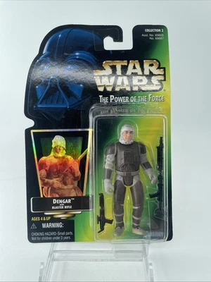 Figura de acción Kenner Star Wars Dengar con rifle bláster el poder de la fuerza Foto 1 de 2