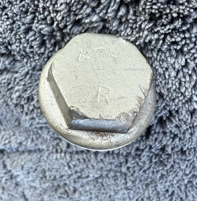 1940 1941 Lincoln Zephyr Continental Custom Fender Skirt Lock Nut Right Side - Image 1 of 4