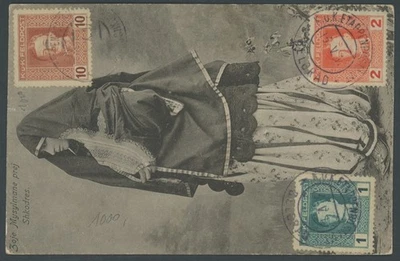 Albania Albanien Austria Osterreich Occupation 1917 Card Scutari Belgrad - Image 1 of 2