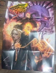 Póster promocional plegado Ghost Rider #1 💀Ghost Rider K. Lim Art 24x36 Marvel - Imagen 1 de 2