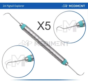 X5 Pigtail Explorer Furcation&Restorations Probe 2A Double Ended Surgical Scaler - Picture 1 of 4
