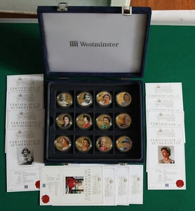 JERSEY GUERNSEY 50P COIN SET COLLECTION fifty pence coloured gold + COA + box - Picture 1 of 5