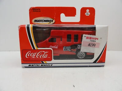 2003 Matchbox Coca Cola Chevy Transporter Bus (Red w/ Coke Bottle) in Box - Image 1 of 4