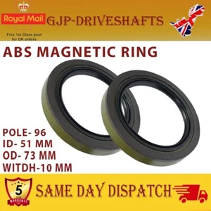 2xABS MAGNETIC RING for MERCEDES BENZ E S C SLK CLK SL CLS CLASS FRONT - Picture 1 of 3