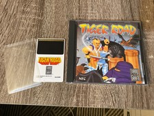 Tiger Road Turbografx ~ 16 TG16  HuCard w/ sleeve Manual & Replacement Case