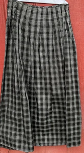 Maggy London Silk Long Evening Skirt Black/white/gold Size 14 - Picture 1 of 5