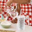 Measuring Cup with Lid Pastry Measuring Container with Handle and Pouring Spout