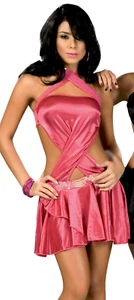 4026 White Swim Suit Tie Bikini  Gogo Dance Club wear Sexy 2 Pieces S M L XL - Picture 1 of 7