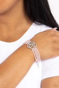 Paparazzi Jewelry Accessories - Regal Rose - Pink Bracelet - NEW!! - Picture 1 of 4