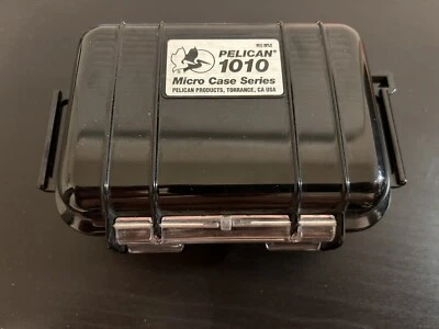 Pelican 1010 Micro Case Series - Black - With Magnet Attached! - Image 1 of 4
