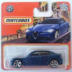 Matchbox MBX short card 2022 2016 ALFA ROMEO GIULIA blue - Picture 1 of 1