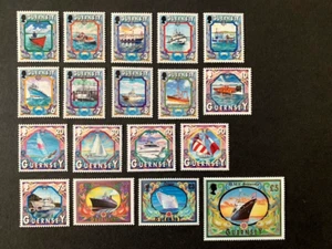 GUERNSEY 1998 MARITIME HERITAGE DEFINITIVES 18v TO £5 (NO £4) MINT MNH SG785-802 - Picture 1 of 1