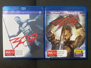 300 & 300 - Rise Of An Empire (Blu-ray, 2014, 2-Disc) Region B FREE POST - Picture 1 of 2