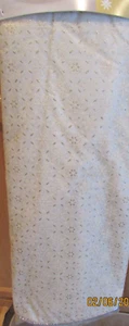 Jaclyn Smith 52" Christmas Tree Skirt Cream with Gold  & Cream Snowflakes - NWT! - Picture 1 of 1