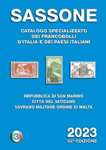 2023 Catalogo Sassone 3 San Marino Città Vaticano Sovrano Militare Ordine Malta - Imagen 1 de 1