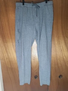 Eddie Bauer Men's Gray Sleep Pants Size Large Casual Comfort Logo Drawstrings - Picture 1 of 3