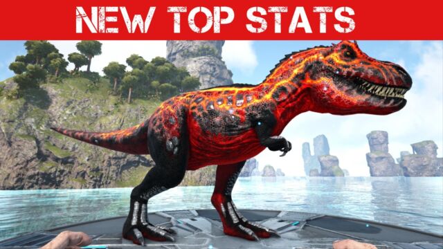 Ark Survival Evolved PS4/PS5 PVE NEW Top stats X Rex 41.4kHp 1934m Rasta  color