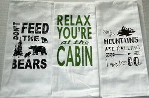 RUSTIC/CABIN Kitchen Towel Assortment  100% Cotton  18" x 27" {Your Choice} - Picture 1 of 4