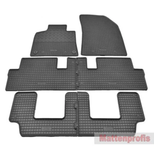 Gummimatten Gummifußmatten 6-teilig für Citroen C4 Picasso II ab Bj.09/2013 - Picture 1 of 6