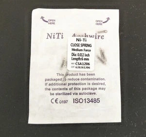 10 piezas de resorte helicoidal Niti dental de aleación Niti fuerza media 10 piezas/paquete - Imagen 1 de 4