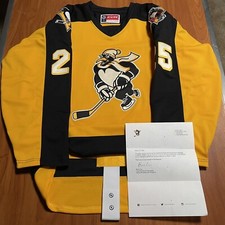 Authentic Wilkes Barre Scranton WBS Penguins 2023 AHL Outdoor Classic Jersey 52