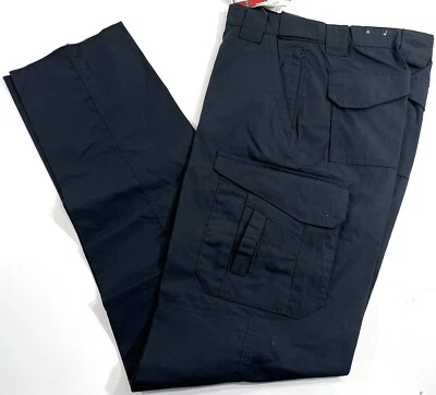 PANTALONE UOMO TRU-SPEC 28x36 24-7 SERIE TACTICAL EMS 1120 NAVY 28x36 NON ORLATO nuovo senza etichette - Immagine 1 di 2