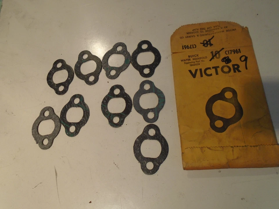 1 Lote Juntas Colector Refrigerante Motor Buick Victor c17961 9 cada una Foto 1 de 1