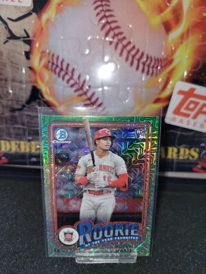 2024 Bowman #ROY-4 Noelvi Marte MOJO Rookie of the Year Favorites Cincinnati  - Image 1 of 2