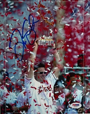 Foto firmada por Tim Salmon 8x10 ángeles PSA J20821 Foto 1 de 2