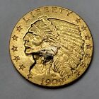 1909 $2.50 Indian Head Quarter Eagle Gold Pre-33 Ex Jewelry Nice *F675